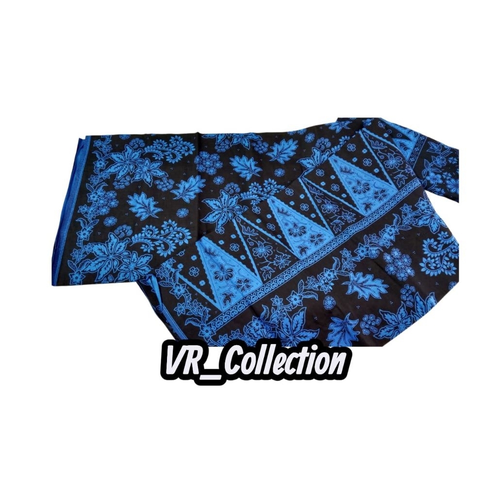 SARUNG BADUY MOTIF KEMBANG BIRU TERBARU