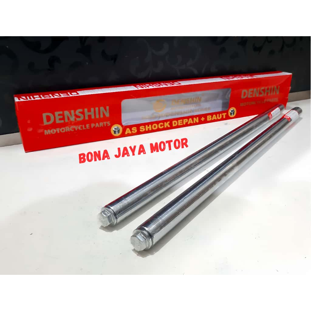 AS SHOCK DEPAN SATRIA FU 150 LAMA/BARONG,SATRIA FU 150 NEW (AS SHOCK+TUTUP SHOCK)MERK DENSHIN