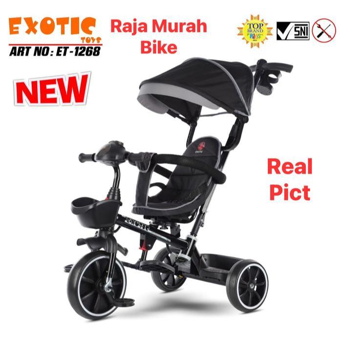 Sepeda Anak Roda Tiga Exotic ET 1268 Sepeda Roda Tiga 1268 Sepeda Stroller Exotic
