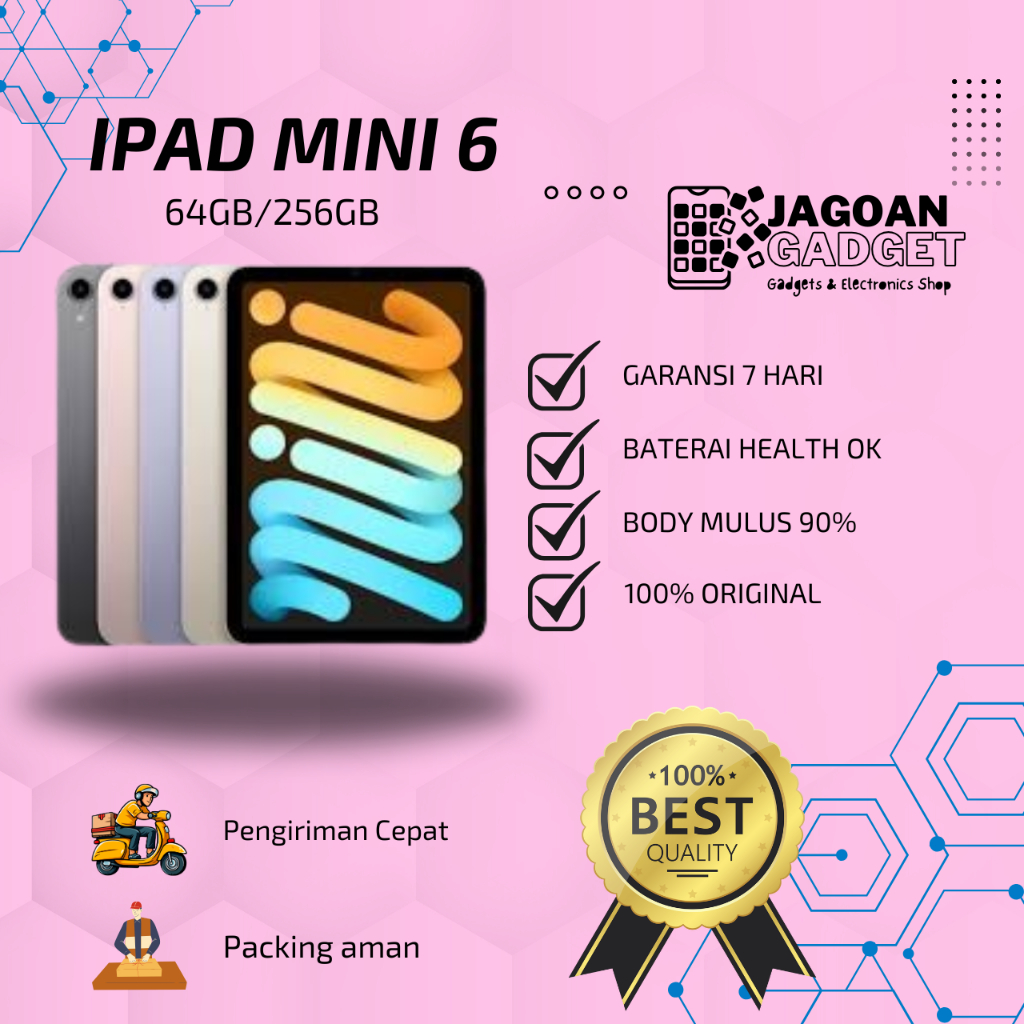 iPad Mini 6 64GB Wifi Only Second Original | JAGOAN GADGET