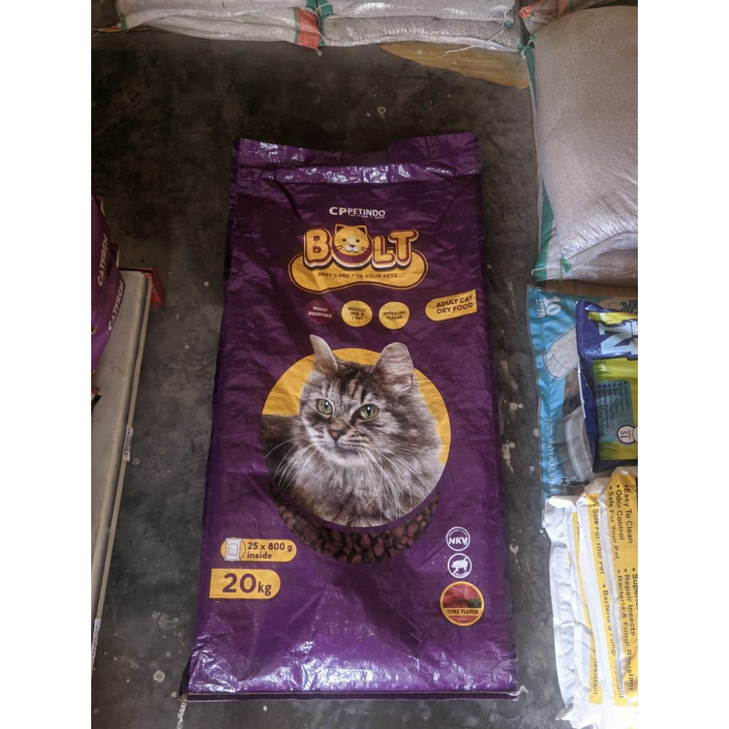 Karung Bekas Pakan Kucing/Karung bekas 20kg
