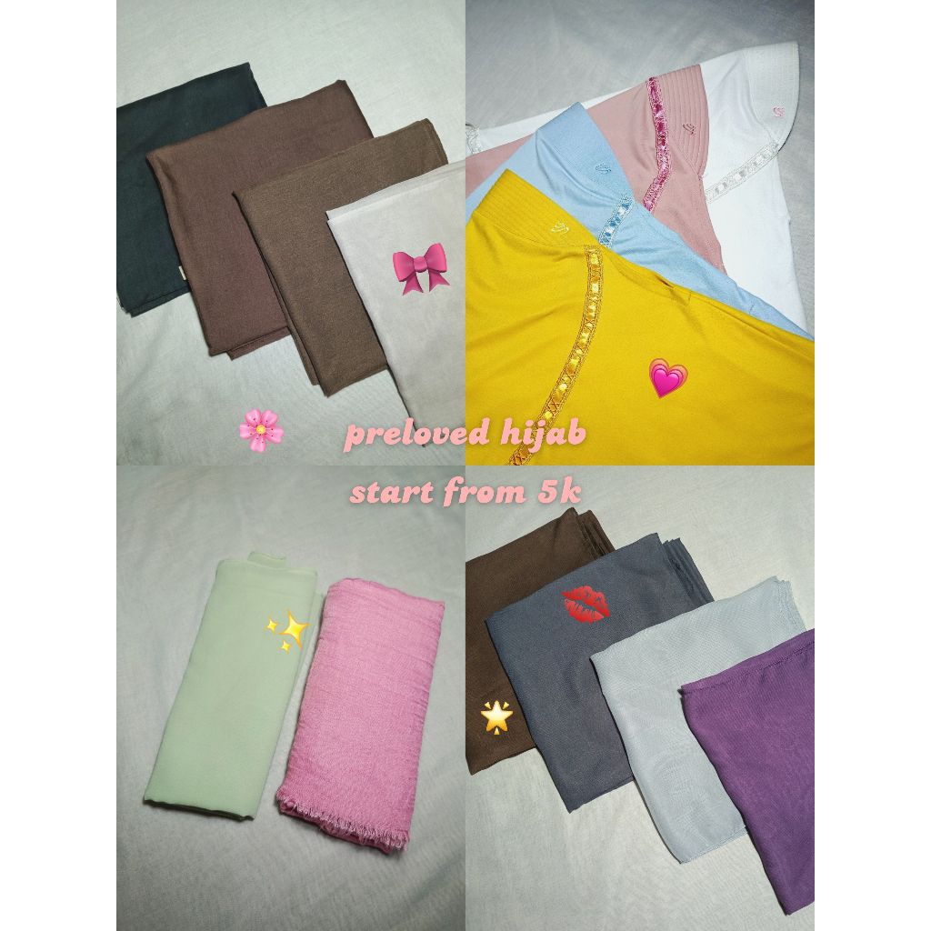 Hijab preloved segiempat rabbani pashmina by lansaa preloved