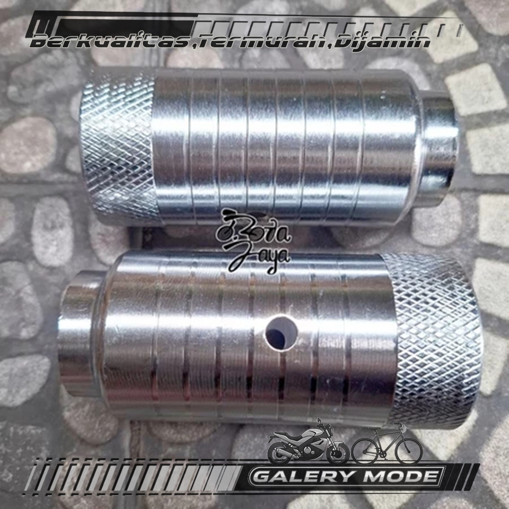 JALU PEGS STEP SEPEDA BMX // BESI CHROME UKURAN DRAT 13mm MUR 19 SPAREPART SEPEDA TERMURAH