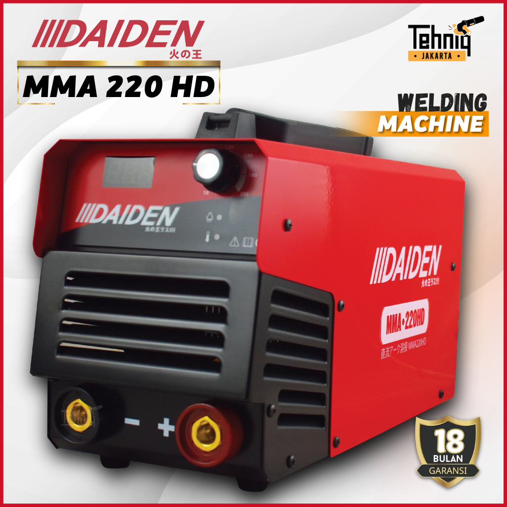 Daiden MMA 220HD Mesin Las listrik  / Trafo Las DAIDEN MMA 220 HD Inverter Welding
