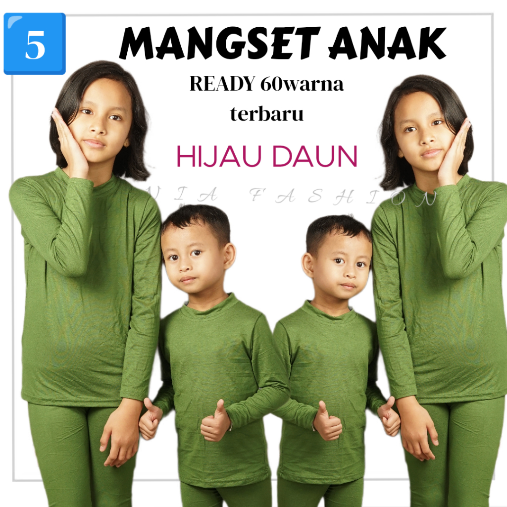 manset anak lengan panjang merah bata 4bulan-11 tahun