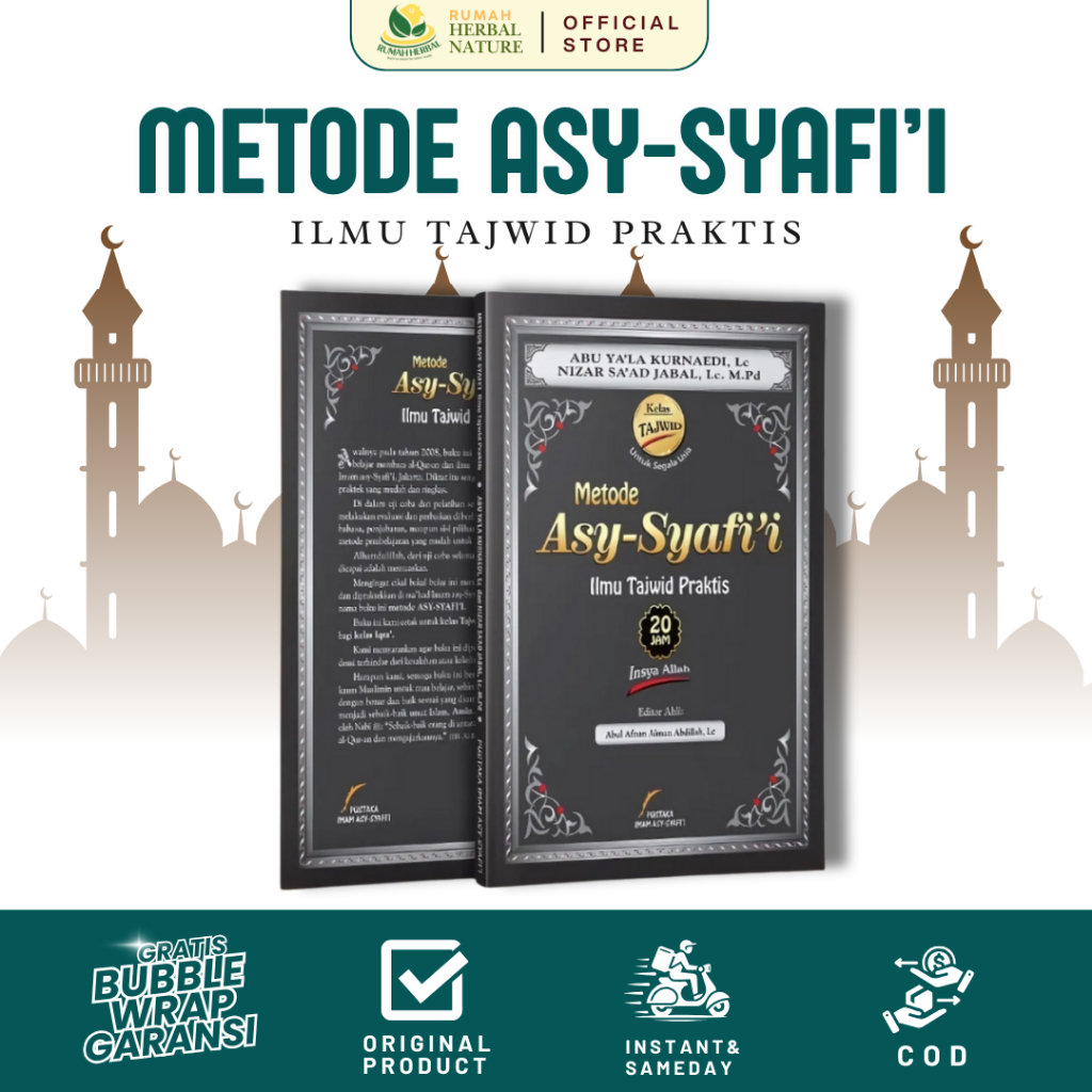 Metode Asy Syafii Ilmu Tajwid Praktis - ORIGINAL 100% Pustaka Imam Syafii