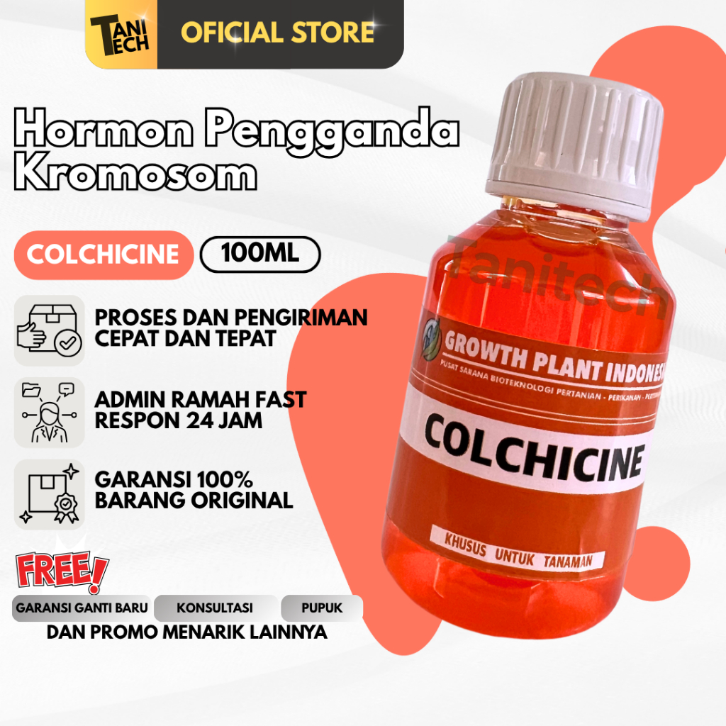Hormon COLCHICINE 100ml Perangsang Mutasi Daun Unik & Perbanyakan Tanaman