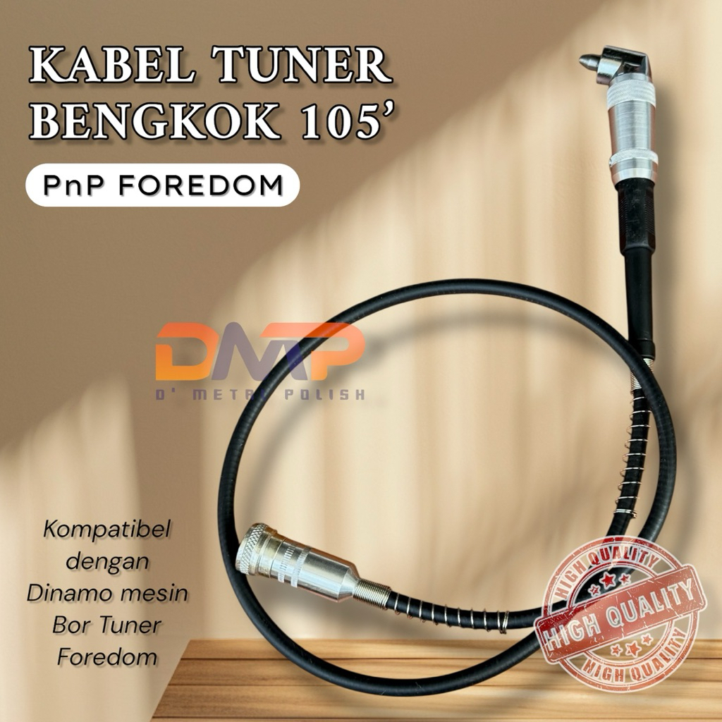 Foredom Kabel Tuner Bengkok 105 derajat porting PnP Bor Tuner Foredom