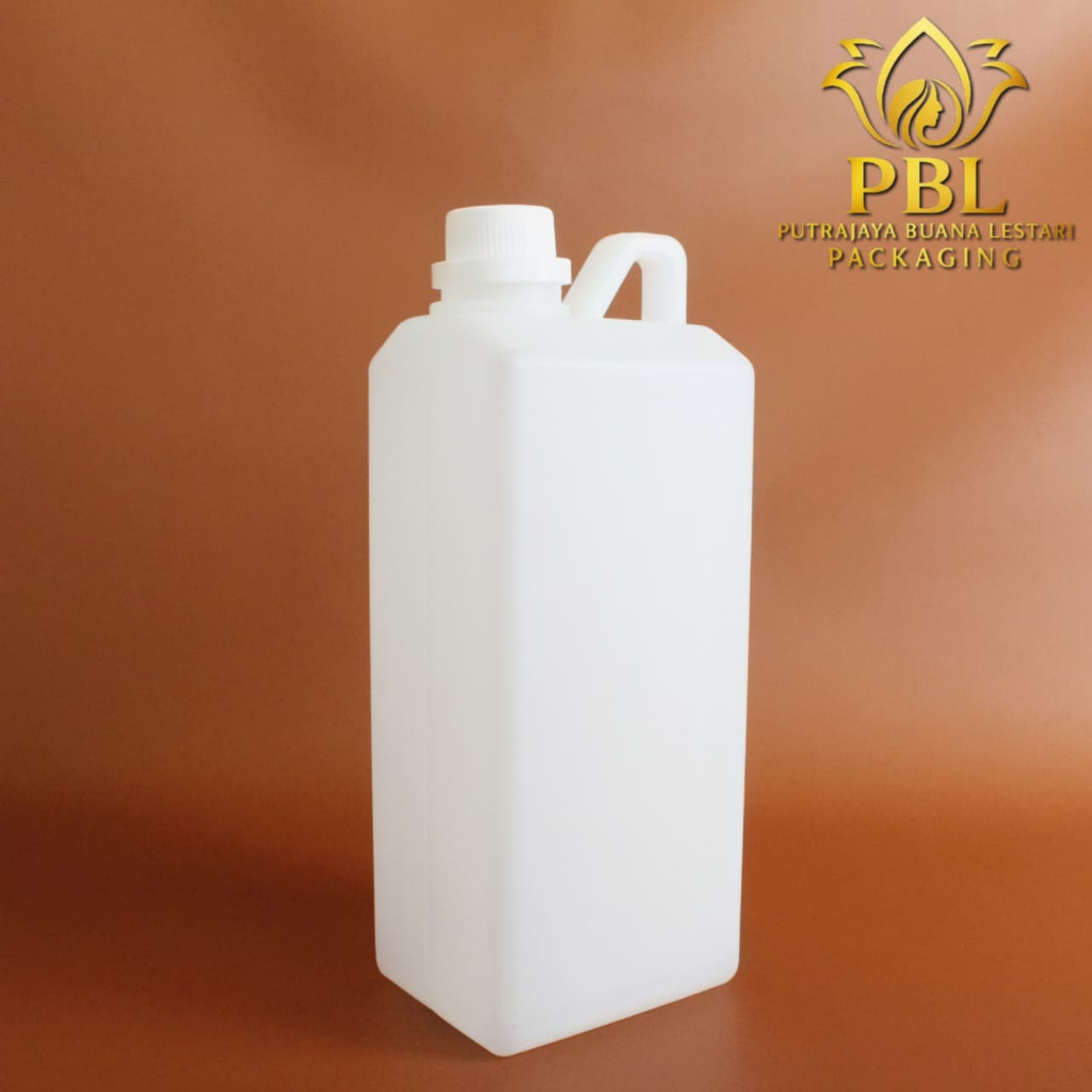 JERIGEN 1000 ML / JERIGEN 1 KG / JERIGEN 1 LITER SEGEL / BOTOL PLASTIK HDPE