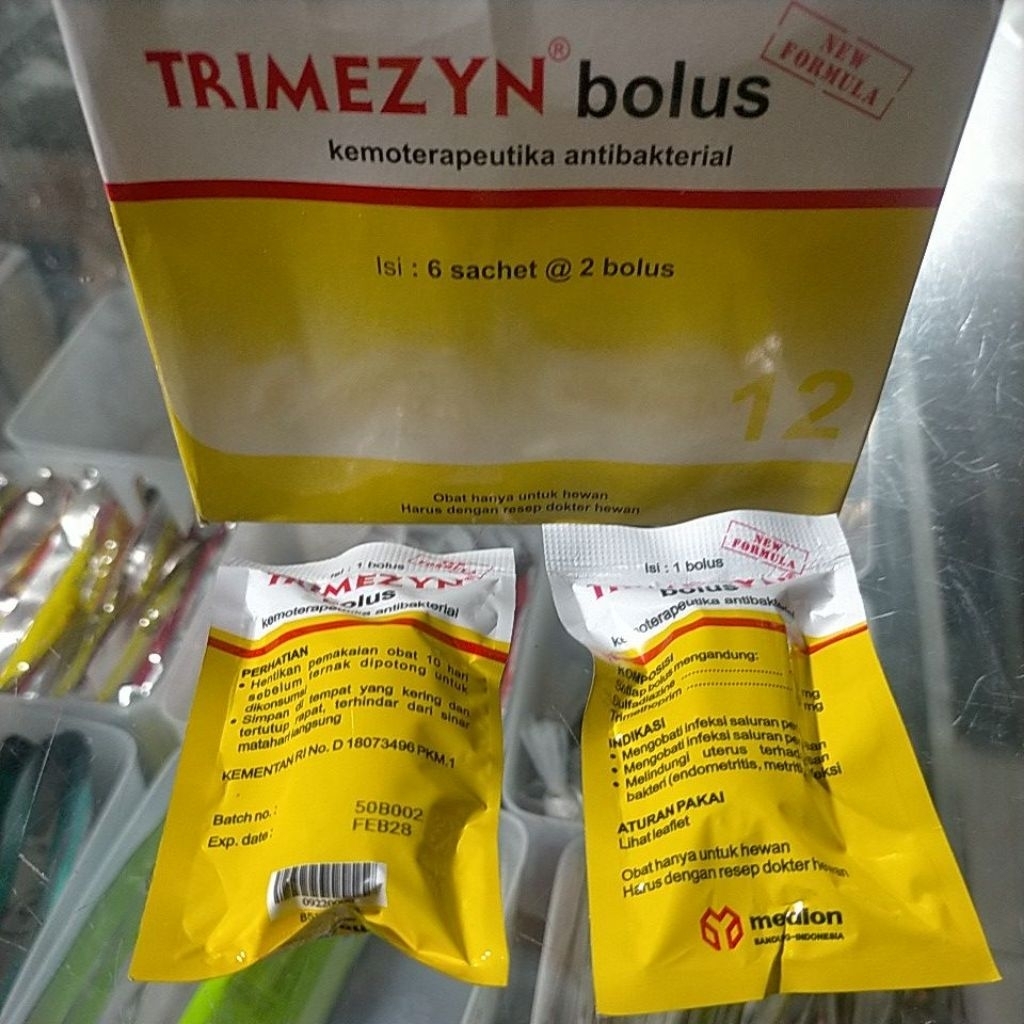 Trimezyn bolus hewan