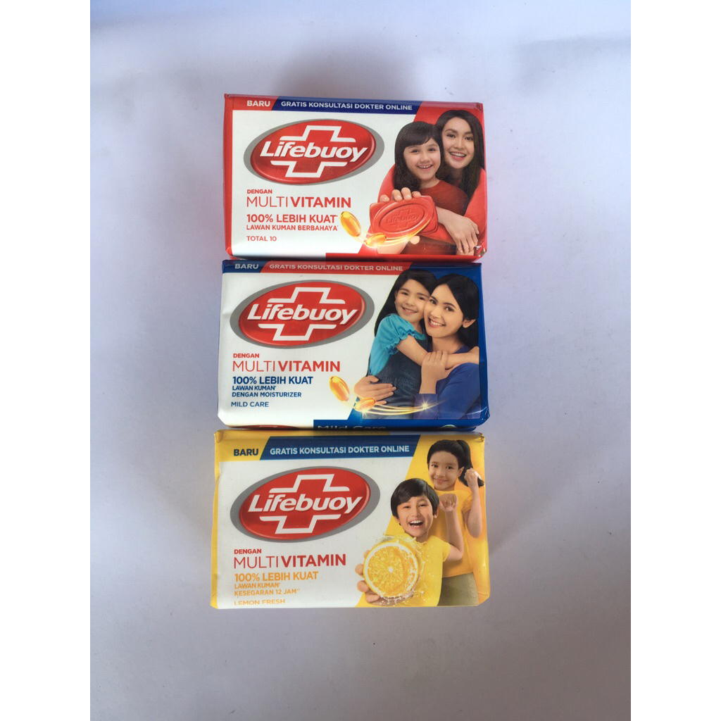 Sabun batang lifebuoy 75 g isi 3 pcs murah