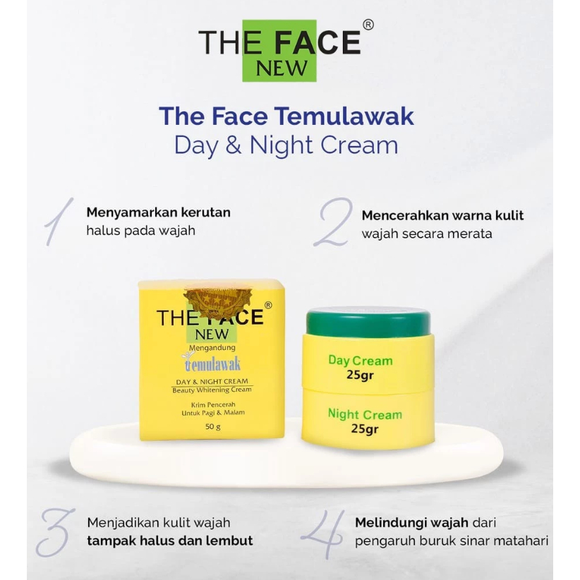 CREAM TEMULAWAK THE FACE BPOM ORIGINAL/ THE FACE TEMULAWAK