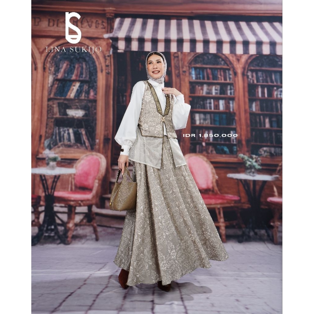 LINASUKIJO/One set Verona set scarft by Lina sukijo/Set scarft/Set premium/Set elegant