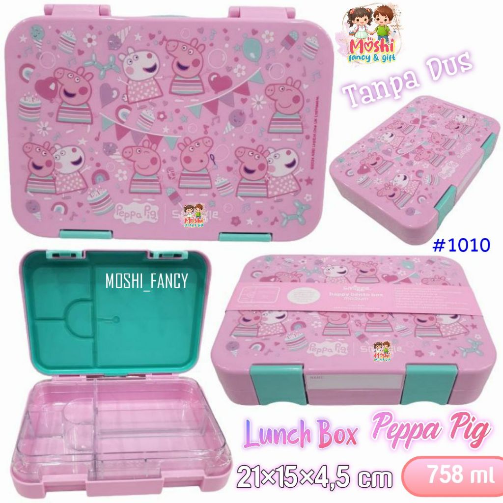 Tempat Makan Peppa Pig / Meal Set Peppa Pig / Box Bekal Anak Perempuan / Lunch Box Anak Girl / Misti