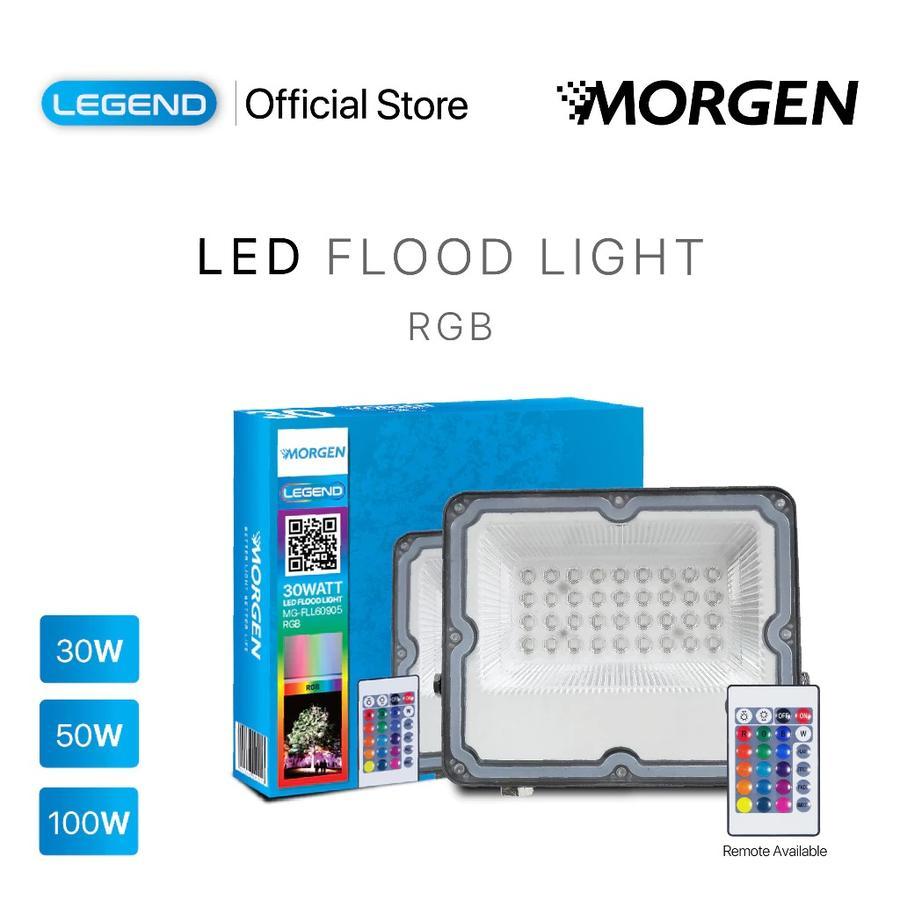Morgen Lampu Sorot Flood Light RGB MGFLL60905 Led Flood Light RGB 30Watt 50Watt 100Watt