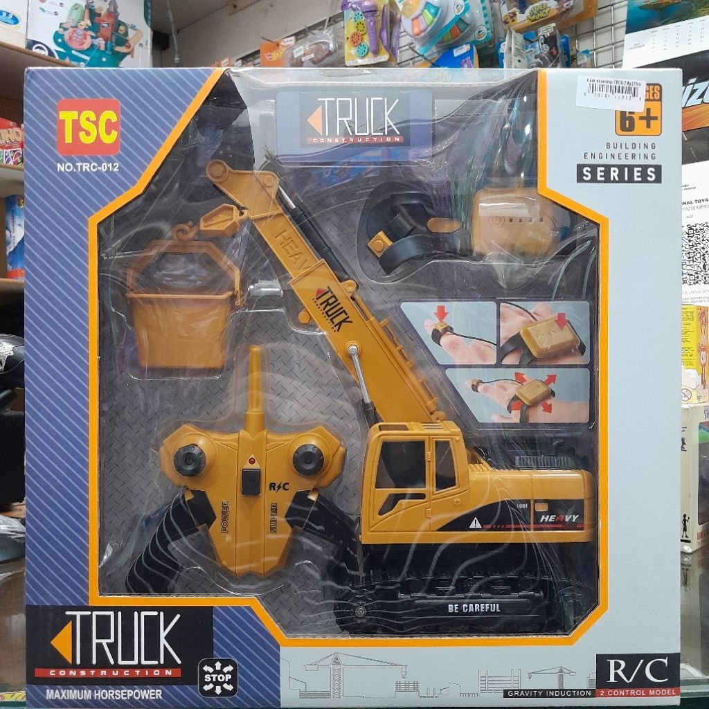Mainan anak truck excavator remot