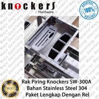 Rak Laci Bumbu Knockers Stainless Steel Drawer Basket SW Type A Original Knockers