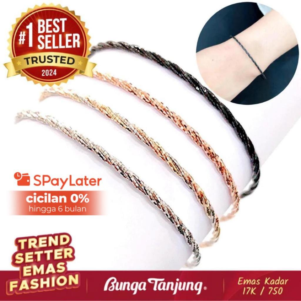 GELANG CHOKER ELEZTRA - EMAS 17K - BUNGA TANJUNG GOLD