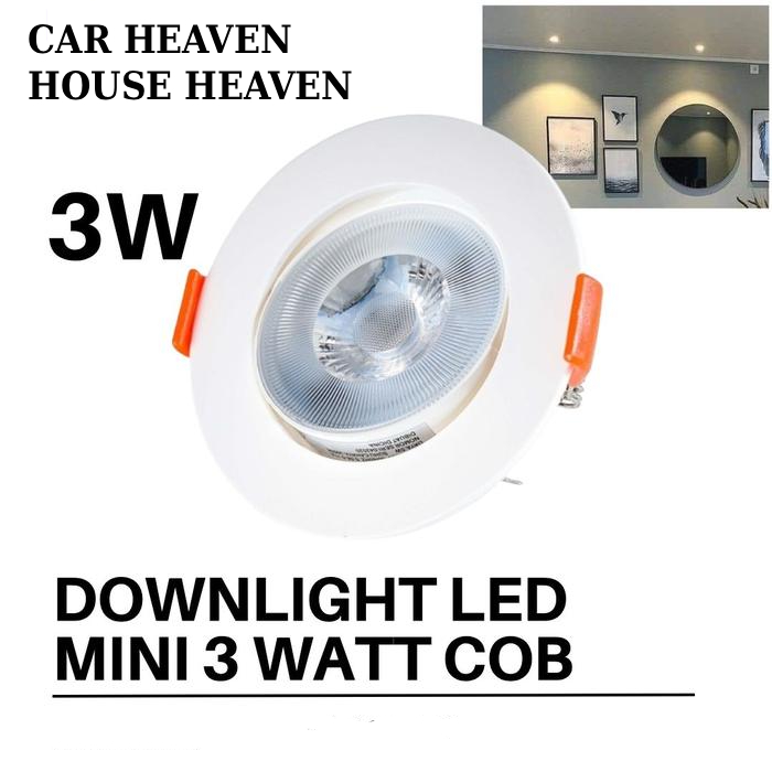 Lampu Downlight / Spotlight LED 3w 3 Watt 4000k
