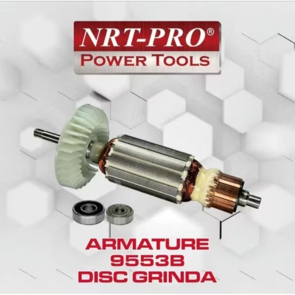 NRT-PRO Armature Mesin Gerinda Tangan MAKITA 9553B / 9553 B / Angker Dinamo Gurinda MAKITA 9553 B / 