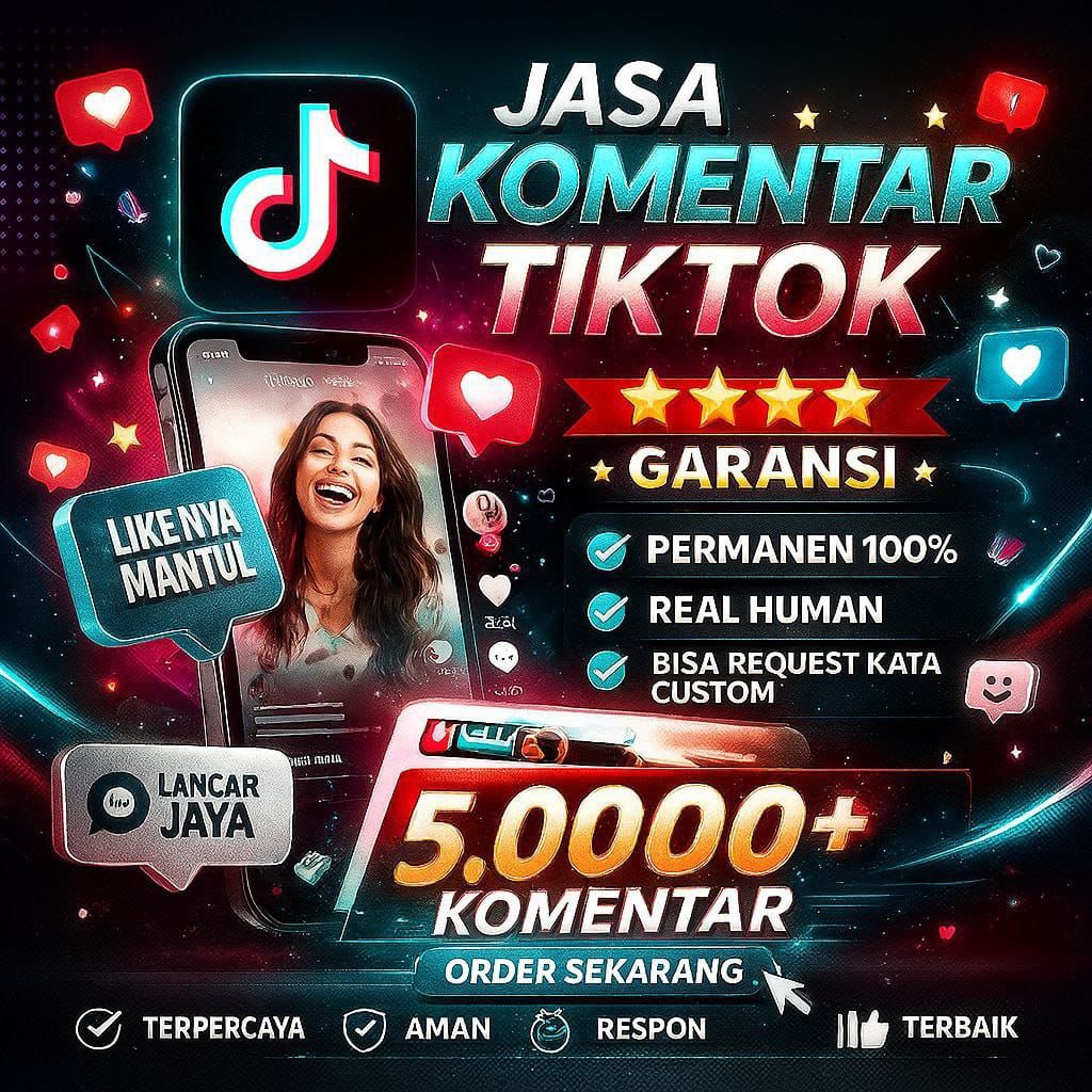 Jasa Komentar Follower Subscribe Like Tiktok Instagram Facebook Youtube Permanen Real Manusia