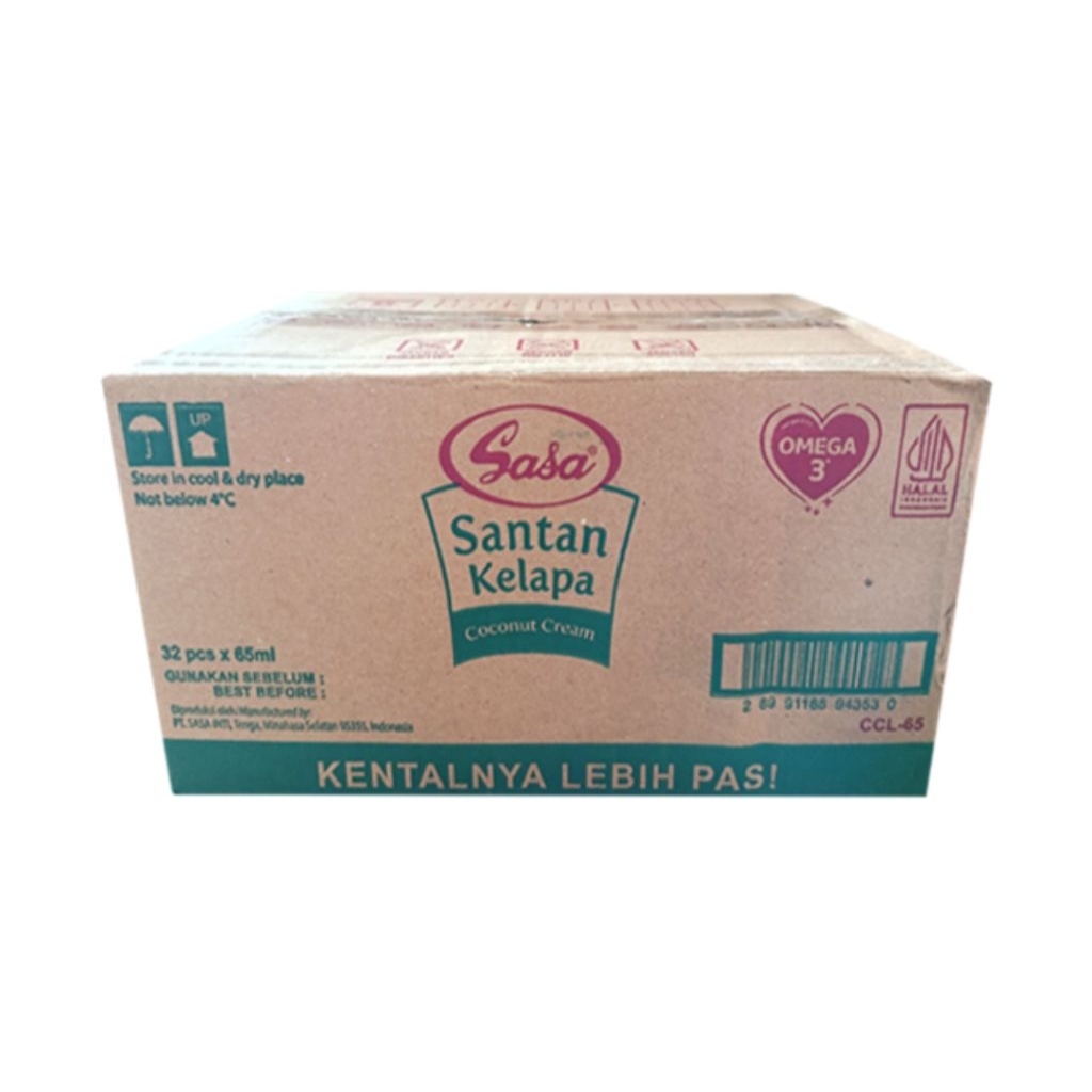 Sasa Santan Cair 1 dus 65 ml x 32 pcs