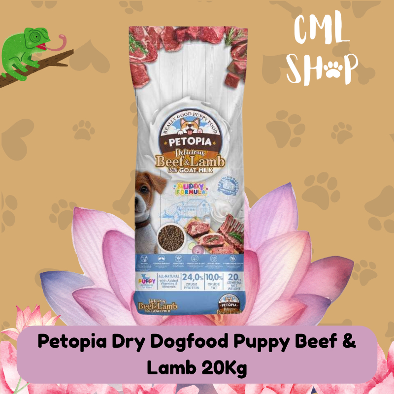 Dogfood - Petopia Dry Dogfood Puppy Beef & Lamb 20kg