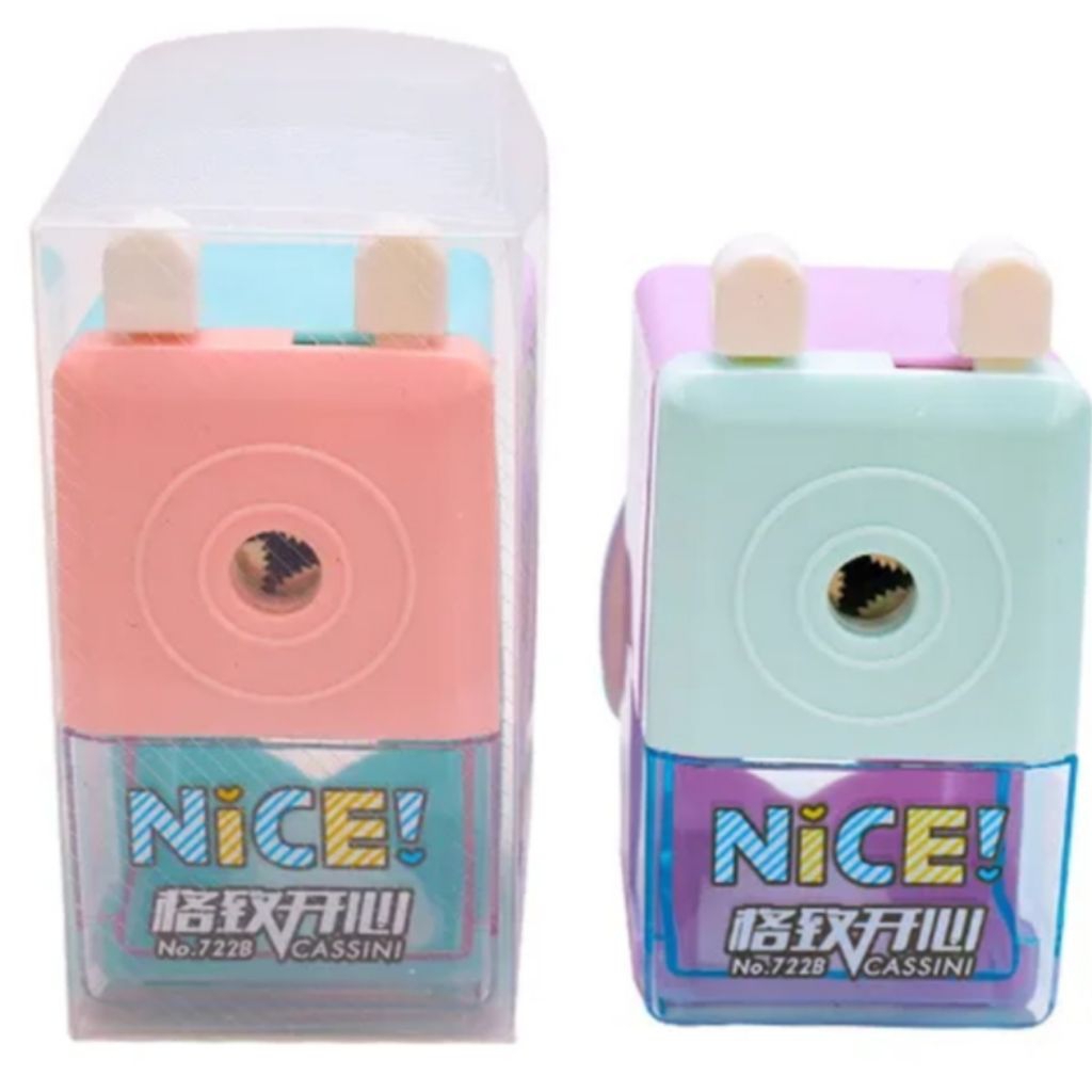 Rautan Pensil Meja / Rautan Pensil Putar / Rautan Besar Putar Gambar Karakter Lucu