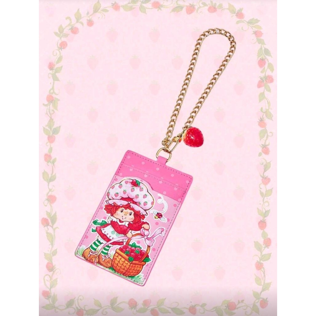 Strawberry Shortcake | ROMWE Strawberry Cartoon Keychain Coin Pouch Holder Accessory