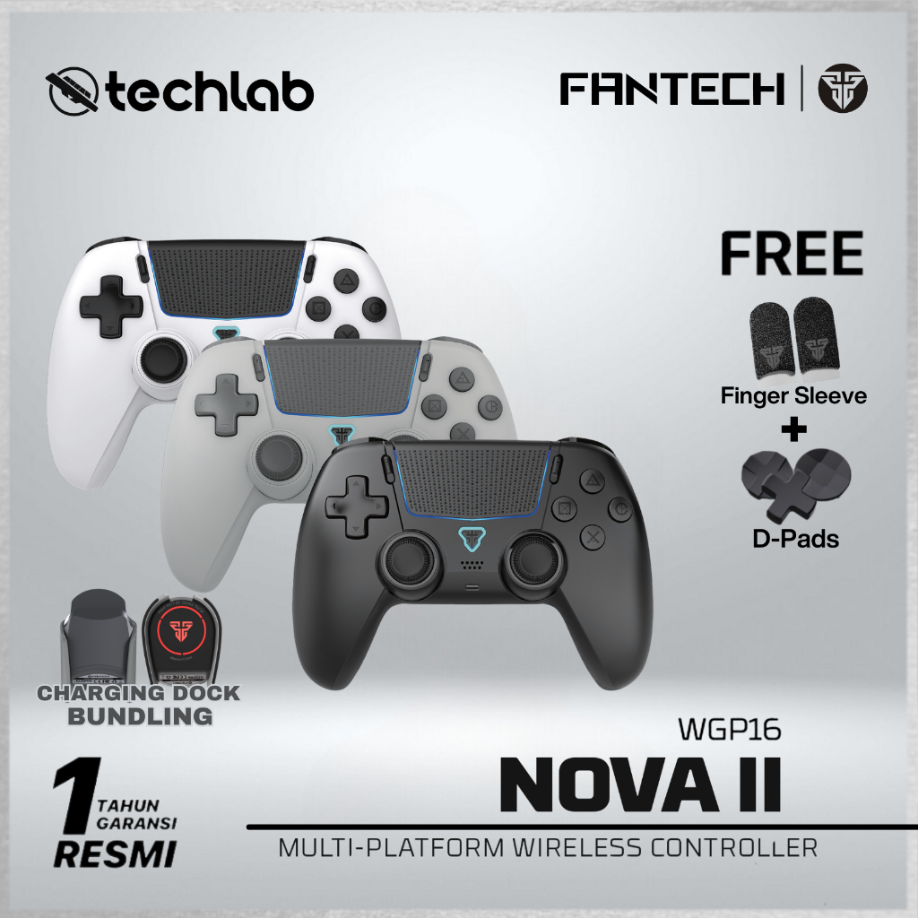 Fantech WGP16 / WGP-16 Nova Wireless Gamepad Hall Effect Multi-platform Controller Dual Connection