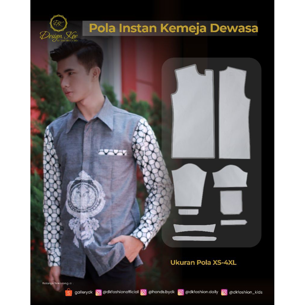 PAKET POLA KEMEJA PRIA