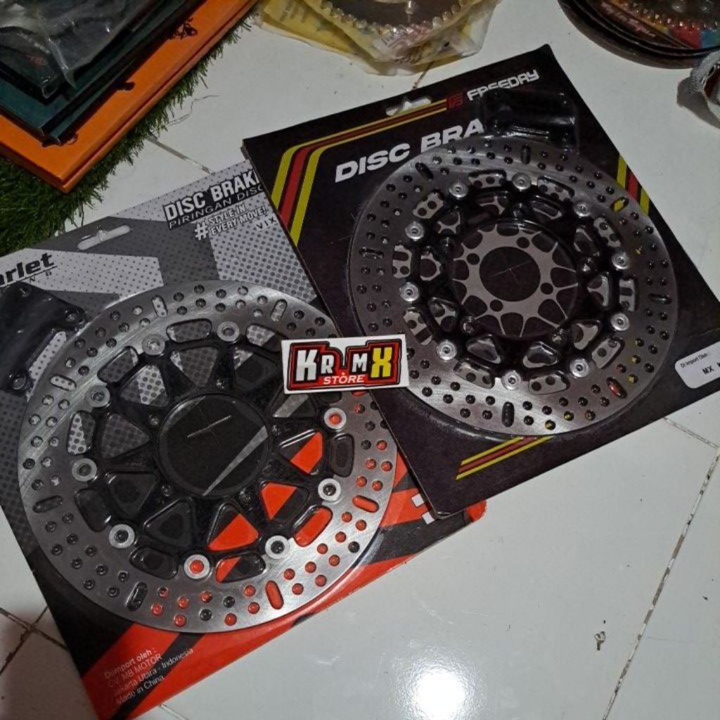 Piringan cakram lebar yamaha baut 5 mx king, vixion