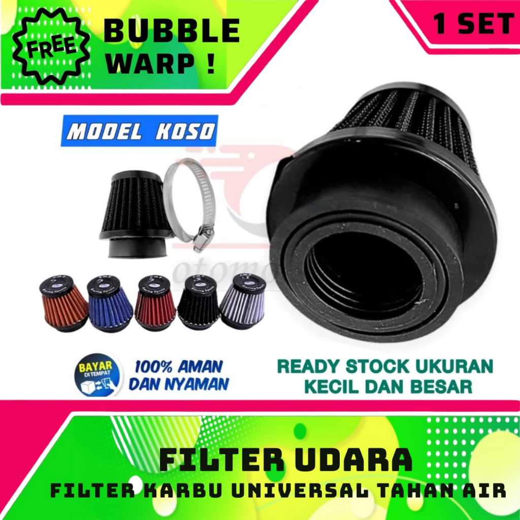 Filter karbu saringan karburator model corong saringan udara variasi pwk pe 24 pe 26 pe 28 universal