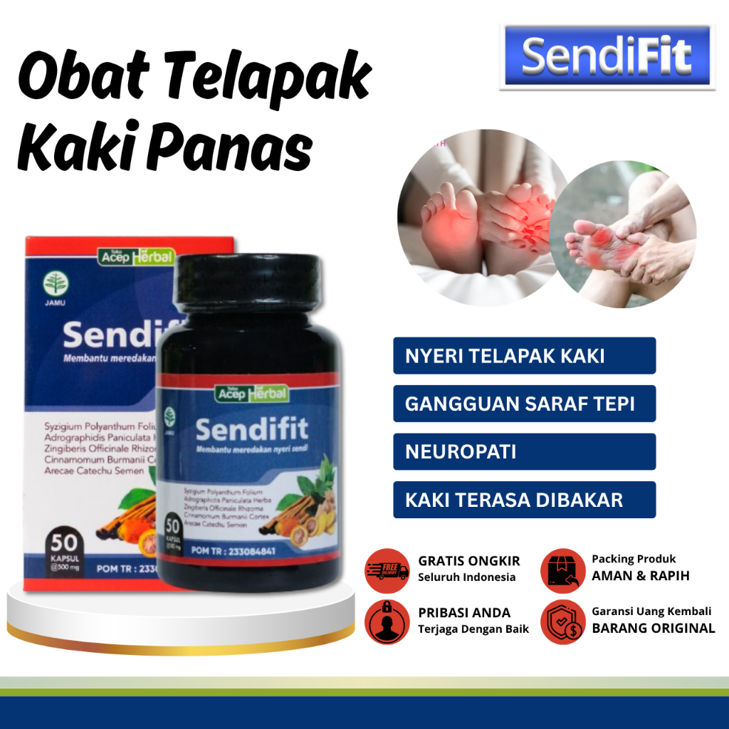 Obat Telapak Kaki Panas, Obat Nyeri Telapak Kaki, Obat Neuropati, Obat Kerusakan Saraf Tepi, Obat Te
