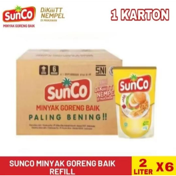 Sunco Minyak 2 liter isi 6 ( 1 Dus )