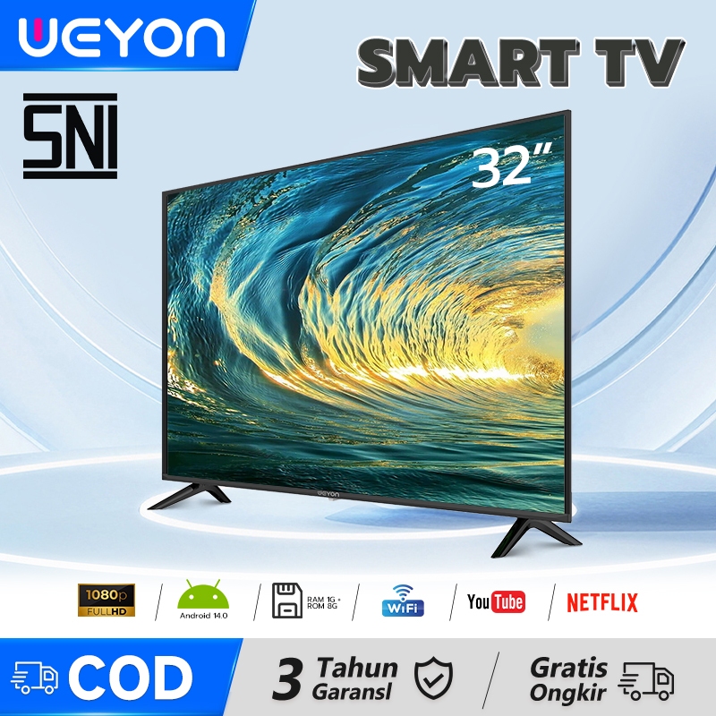 Weyon Smart TV LED 32 Inch TV LED Digital TV 32 Inch  43 inch Smart TV FHD Television Led Youtube/We