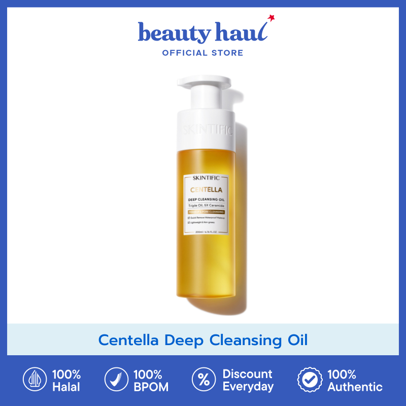 SKINTIFIC Centella Deep Cleansing Oil - Skintific Cleansing Oil, Makeup Remover, Facial Cleanser Gen