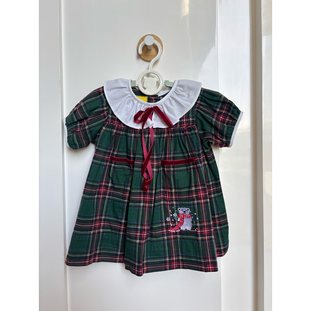 PrelovedLesPetitsChristmasDressBajuNatalGerejaBayiPerempuanLucuCuteSanta