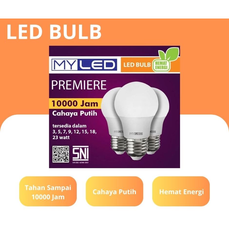 Lampu LED Bohlam MyLED Premier 5w - 23w