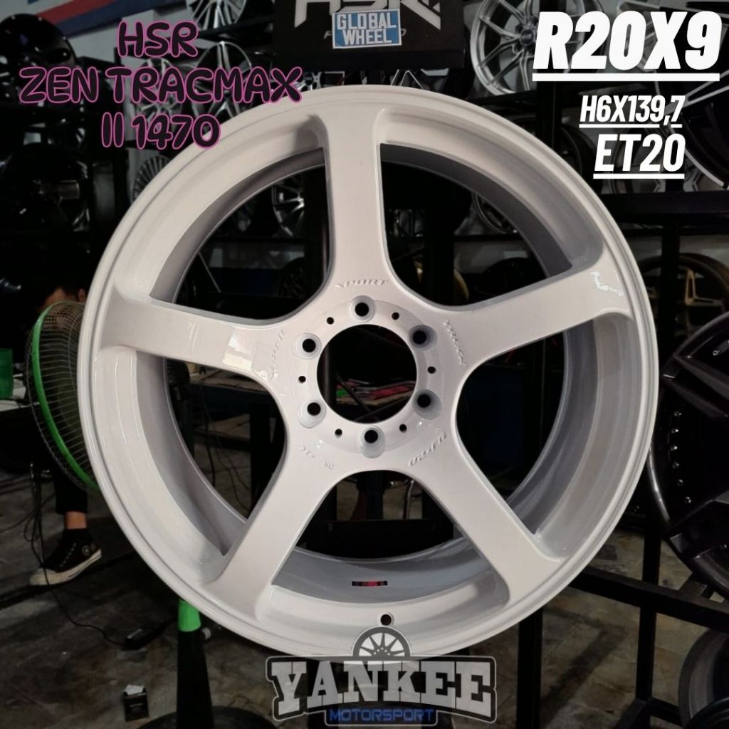 Velg Mobil Ring 20 HSR ZEN TRACMAX LEBAR 9 Lobang 6 untuk FORTUNER,DMAX,TRITON,STARIA