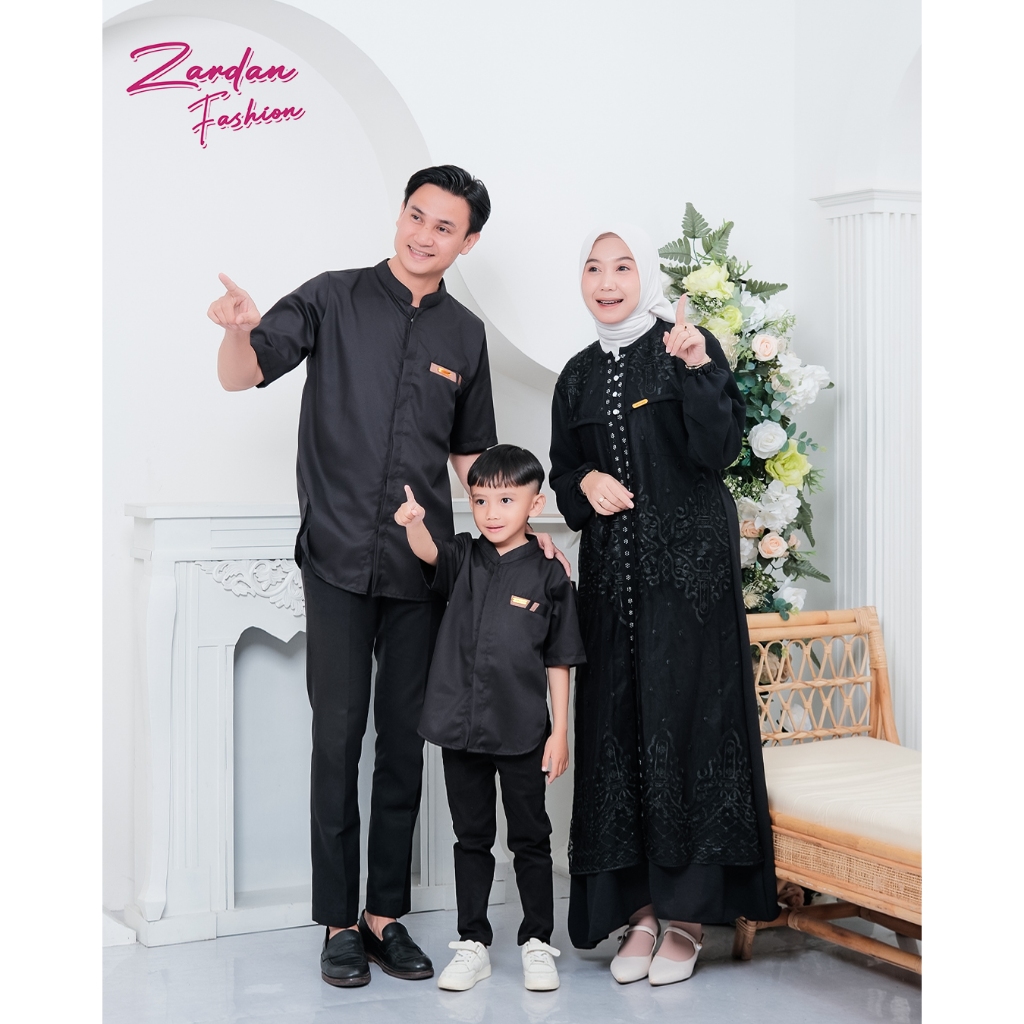 Zaya - Zayeena Gamis Sarimbit set anak ibu || Gamis anak pesta terbaru hits kondangan || Kemeja Koko