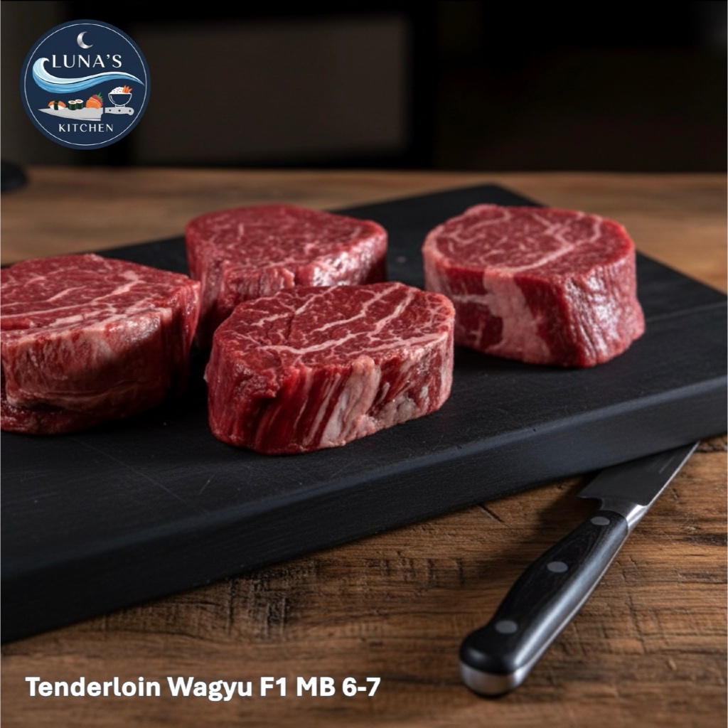 Tenderloin Wagyu Beef Steak MB 6-7 Diamantina F1 | Daging Sapi Wagyu Has Dalam