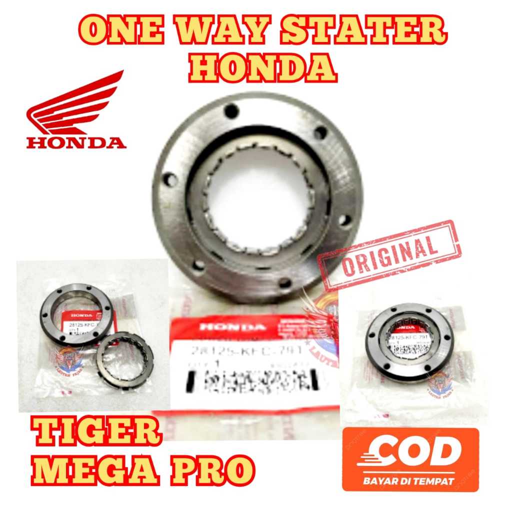 One way stater assy Tiger tiger revo Mega pro primus mega pro Advance dll wan wai wan way honda asli