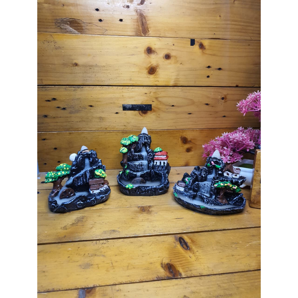 Tempat Dupa Kerucut Asap Bawah -  Tempat Dupa Air Terjun