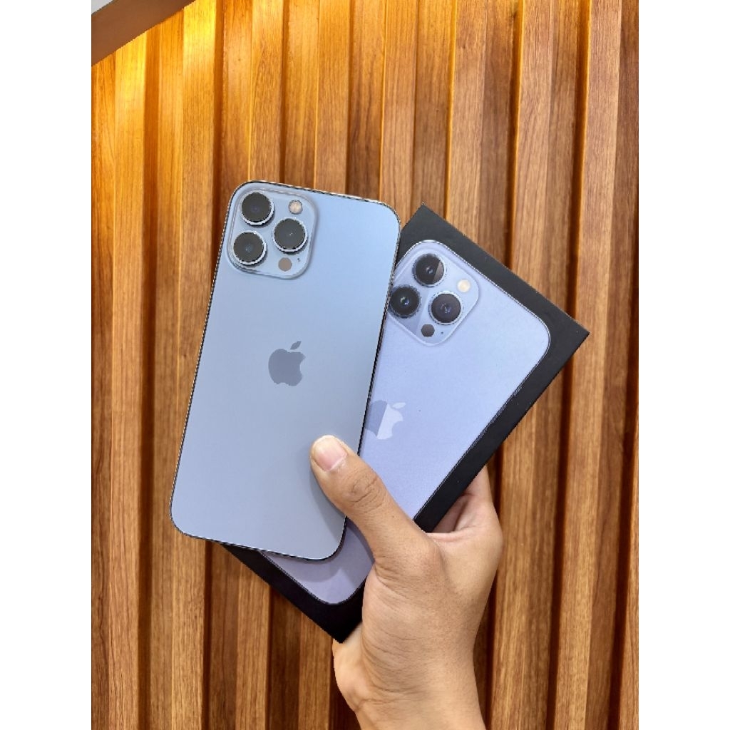 IP 13 PRO MAX 256GB RESMI IBOX PA/A SIERA BLUE SECOND KONDISI MULUS LIKE NEW