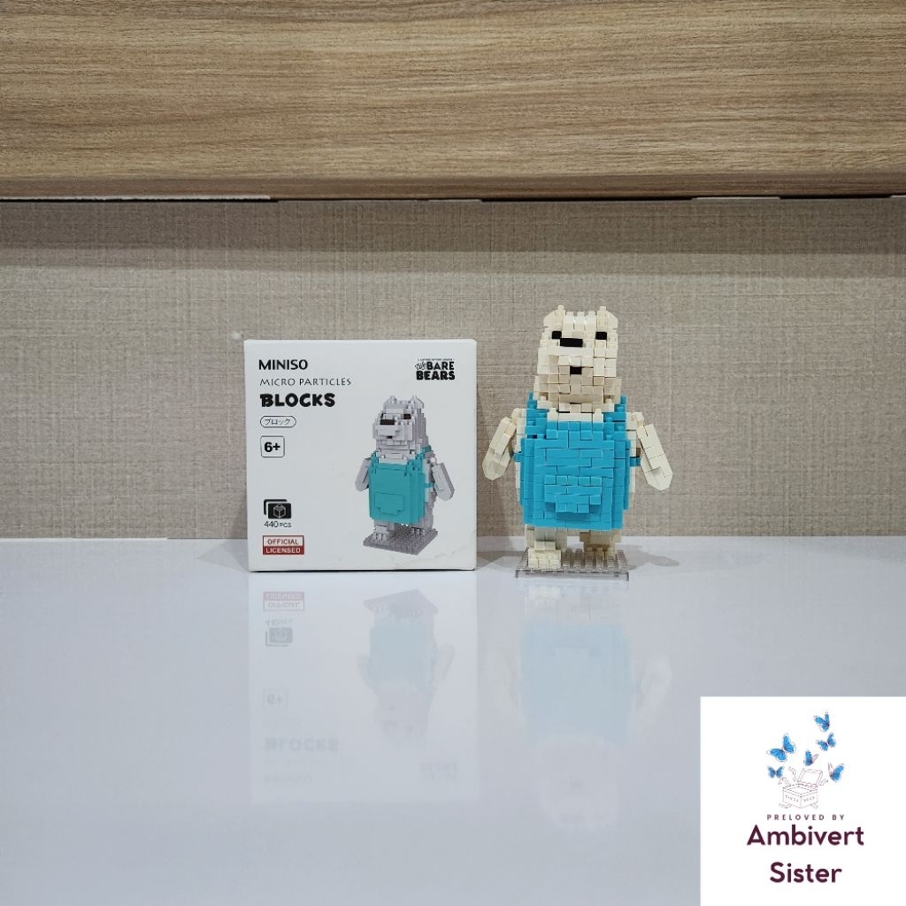 [ PRELOVED ] Koleksi Mainan Lego Bricks Ice Bear We Bare Bears Miniso