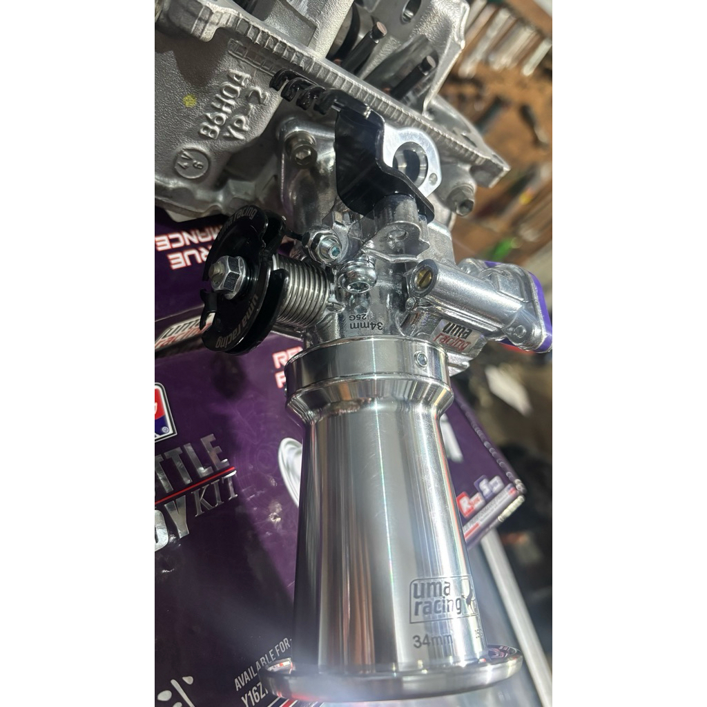 Thorttle Body Kit Uma Racing TB Uma Racing 32mm 34mm Mx king Nmax Old Lama Aerox Old Lama Nmax New N