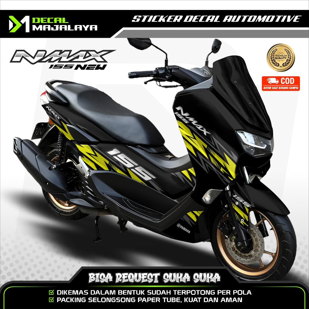Bisa COD Decal Sticker Full BodyYamaha Nmax New 155 Motif  Abstrak Keren Dm4 Desain Custom Dekal