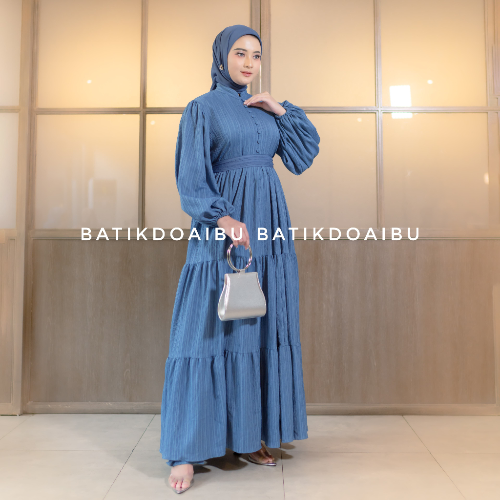 Dress Syakilla - Gamis Wanita Kekinian Gamis Susun Gamis Polos Gamis Terbaru