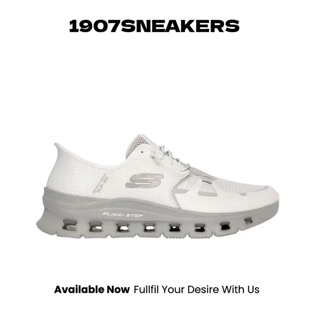 Sepatu Fitnes Pria Skechers Slip-Ins Glide-Step Pro - Natural SKE232930NAT